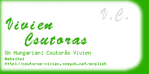vivien csutoras business card