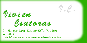 vivien csutoras business card